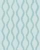 Schumacher Wallpaper RIBBON WAVE AQUA