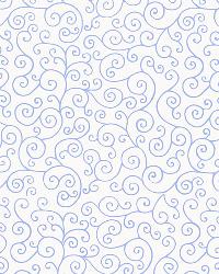 SANGAR SCROLL DELFT by  Schumacher Wallpaper 