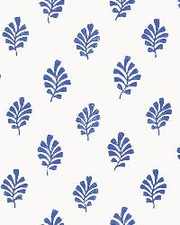 BAKARA LEAF DELFT by  Schumacher Wallpaper 