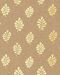 BAKARA LEAF GILT by  Schumacher Wallpaper 