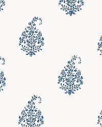 KERALA PAISLEY DELFT by  Schumacher Wallpaper 