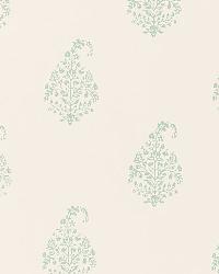 KERALA PAISLEY WATER BLUE by  Schumacher Wallpaper 