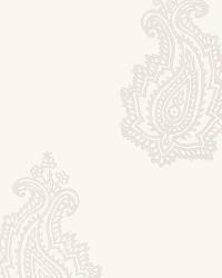 MADRAS PAISLEY OYSTER by  Schumacher Wallpaper 
