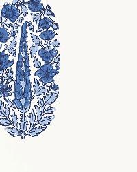 ASKANDRA FLOWER DELFT by  Schumacher Wallpaper 