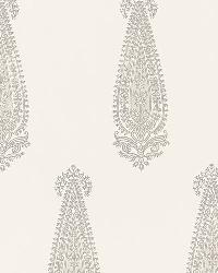 KATARA PAISLEY OYSTER by  Schumacher Wallpaper 