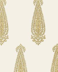 KATARA PAISLEY STRAW by  Schumacher Wallpaper 