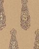Schumacher Wallpaper KATARA PAISLEY AUBERGINE & GILT