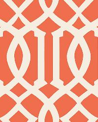 IMPERIAL TRELLIS II IVORY / MANDARIN by  Schumacher Wallpaper 