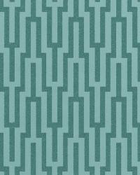 METROPOLITAN FRET TURQUOISE by  Schumacher Wallpaper 