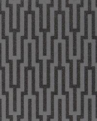 METROPOLITAN FRET BLACK PEARL by  Schumacher Wallpaper 