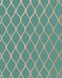 VALENCIA TURQUOISE by  Schumacher Wallpaper 