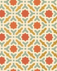 SERALLO MOSAIC PERSIMMON by  Schumacher Wallpaper 