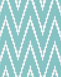 KASARI IKAT AZURE by  Schumacher Wallpaper 