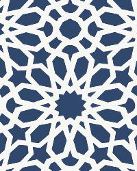 AGADIR SCREEN LAPIS by  Schumacher Wallpaper 