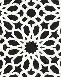 AGADIR SCREEN NOIR by  Schumacher Wallpaper 