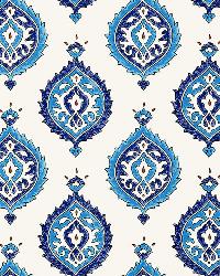 SAMOVAR PEACOCK by  Schumacher Wallpaper 