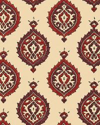 SAMOVAR POMEGRANATE by  Schumacher Wallpaper 