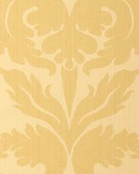 FIORELLA DAMASK YELLOW by  Schumacher Wallpaper 