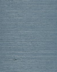 NS-7083 Turquoise Blue Natural Sisal Grasscloth by   