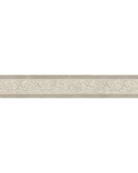 Carved Floral Border Taupe by   