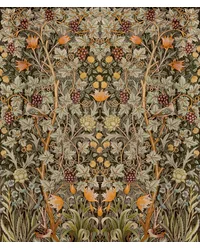 Vine Embroidery Green by   