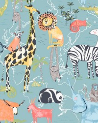 Safari Animals Blue by   