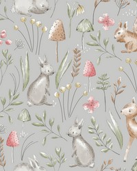 Forest Animals Grey by   