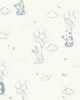 York Wallcovering Floating Balloons Light Blue