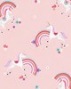 York Wallcovering Rainbow Unicorn Pink