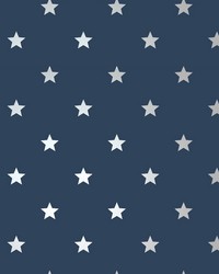 Starry Motif Dark Blue by   