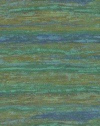 Painterly Wallpaper Blue Green Brown by  York Wallcovering 