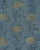York Wallcovering French Marigold Wallpaper Blue, Gold