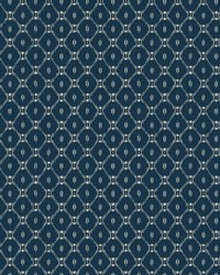 Fretwork Wallpaper Blue by   