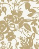 York Wallcovering Brushstroke Floral Gold