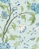 York Wallcovering Teahouse Floral Light Blue