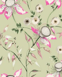 Light Green Dream Blossom Wallpaper by   
