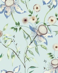 Light Blue Dream Blossom Wallpaper by   