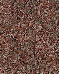 Kashmir Dreams Paisley Wallpaper Red by   