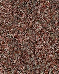 Kashmir Dreams Paisley Wallpaper Red by  S Harris 