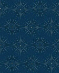 Starlight Wallpaper Blue Gold by   
