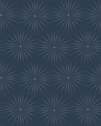 Starlight Wallpaper Blue Silver by   