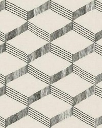 Palisades Paperweave Wallpaper Beige Black by  York Wallcovering 
