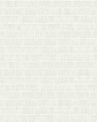 Horizontal Hash Marks Wallpaper White Cream by   