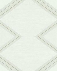 Diamond Twist Wallpaper White Cream by   