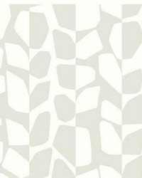 Primitive Vines Wallpaper White Cream by   