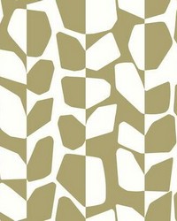 Primitive Vines Wallpaper Metallic Gold by   