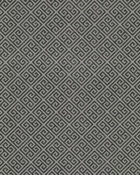 Grecian Geometric Wallpaper Silver Black by   