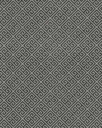 Grecian Geometric Wallpaper Silver Black by  York Wallcovering 