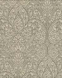 Paradise Wallpaper brown metallic copper by   