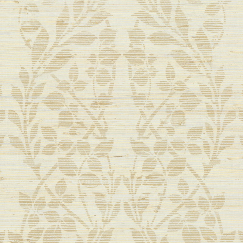 York Wallcovering Botanica Organic Wallpaper gold metallic silver
